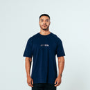 Camiseta Masculina Oversized Bodybuilding - Azul Marinho Tamanho P - Azul Marinho