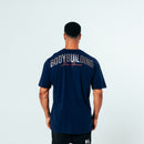Camiseta Masculina Oversized Bodybuilding - Azul Marinho Tamanho P - Azul Marinho
