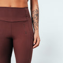 Legging Max Titanium com Bolso - Marrom Tamanho P - Marrom