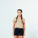 Cropped Max Titanium - Cappuccino Tamanho P - Cappuccino