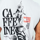 Regata Masculina Machão Caffeine - Branca Tamanho P
