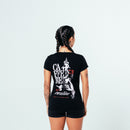 Camiseta Baby Look Caffeine - Preta Tamanho P