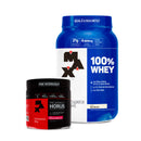 Kit Intensidade 100% Whey 900g Baunilha + Hórus 300g Frutas Vermelhas