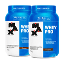Kit 2x Whey Pro 1kg (2kg Total) — Whey Protein Concentrado Max Titanium — Melhor Custo-Benefício Chocolate - Chocolate