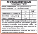 Fire White 60 Caps 200mg de cafeína (2 cápsulas)