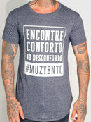 Camiseta Conforto no Desconforto Mescla Chumbo P