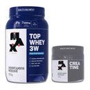 Kit Top Whey 3W + Performance 900g + Creatina 100g Baunilha